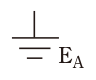 接地の図記号にEA(A種接地工事)の回路図