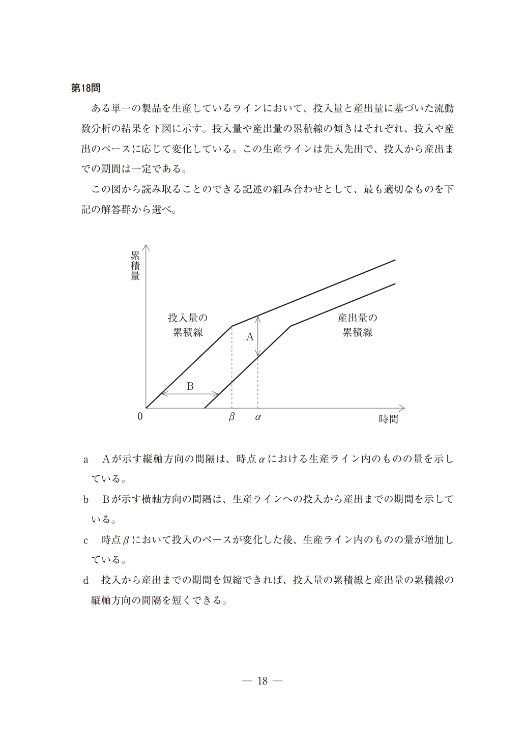 令和7年度運営管理第18問の原本図表（PDF 19ページ）