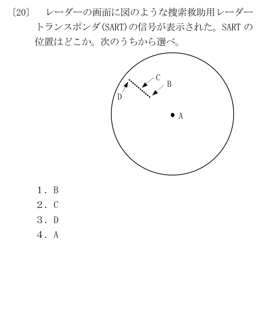 公式問20の図と選択肢(原典配置)