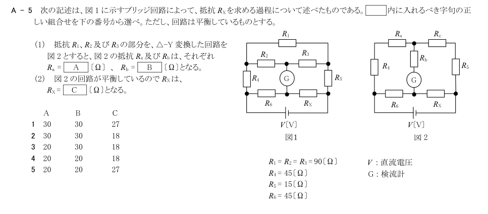 公式原問 A5 の図・数式・番号付き語群(原典配置)