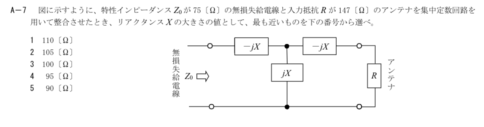 公式原問 A7 の図・数式・番号付き語群（原典配置）