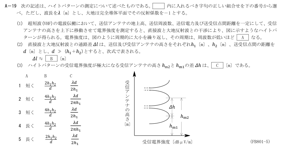 公式原問 A19 の図・数式・番号付き語群（原典配置）