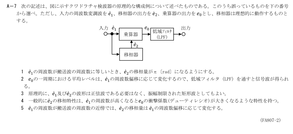 公式原問 A7 の図・数式・番号付き語群(原典配置)