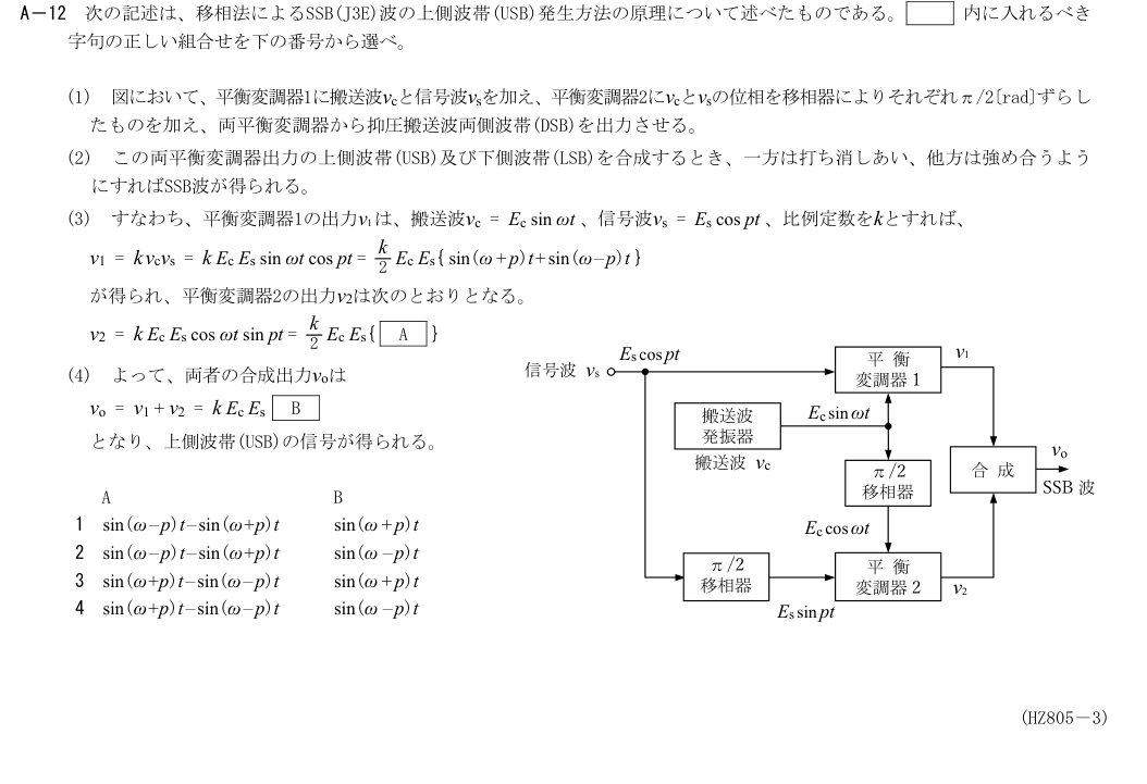 A-12の公式原問（日本無線協会）