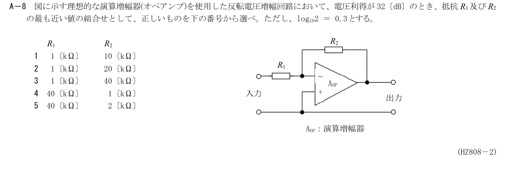 A-8の公式原問（日本無線協会）