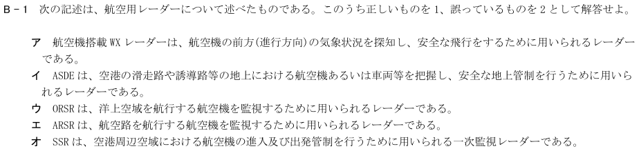 2026-02 航空無線通信士 無線工学 B-1 原問題(本文・数式・図・選択肢・語群)