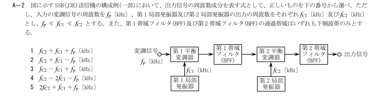 2026-03 第一級総合無線通信士 kogaku-a A2 原問題切出し 第1頁