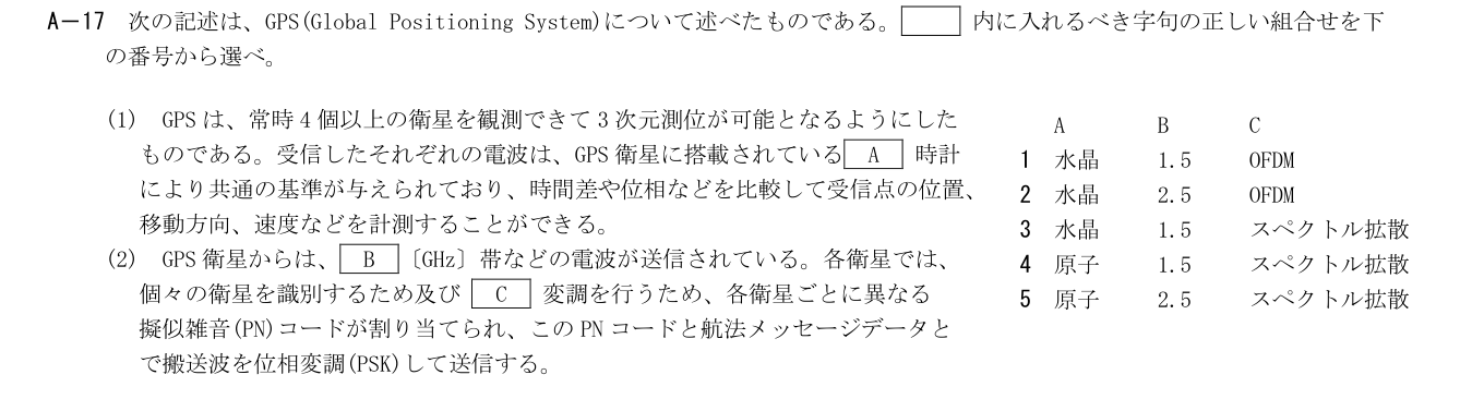 2026-03 第一級総合無線通信士 kogaku-a A17 原問題切出し 第4頁