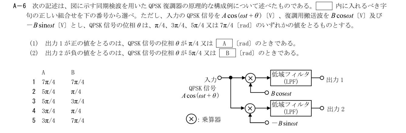 2026-09 第一級総合無線通信士 kogaku-a A6 原問題切出し 第2頁