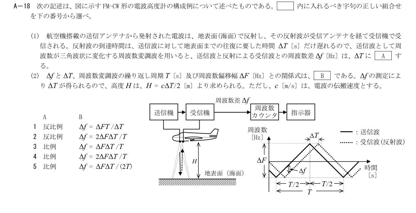 2026-09 第一級総合無線通信士 kogaku-a A18 原問題切出し 第5頁