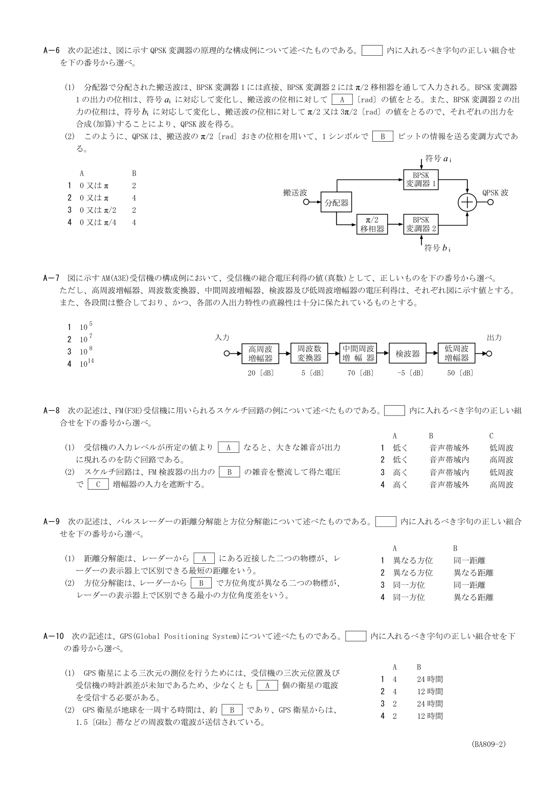 2026-09 第二級総合無線通信士 kogaku-a A8 原PDF全頁