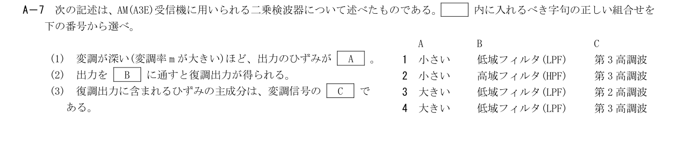 2026-03 第二級総合無線通信士 kogaku-a A7 原問題切出し