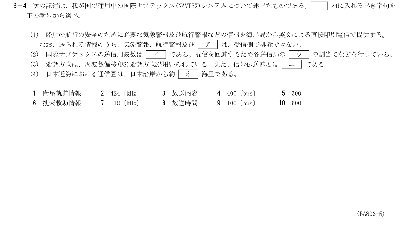 2026-03 第二級総合無線通信士 kogaku-a B4 原問題切出し