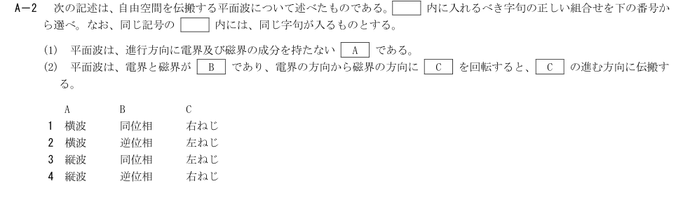 2026-03 第二級総合無線通信士 無線工学B A2 原問題画像