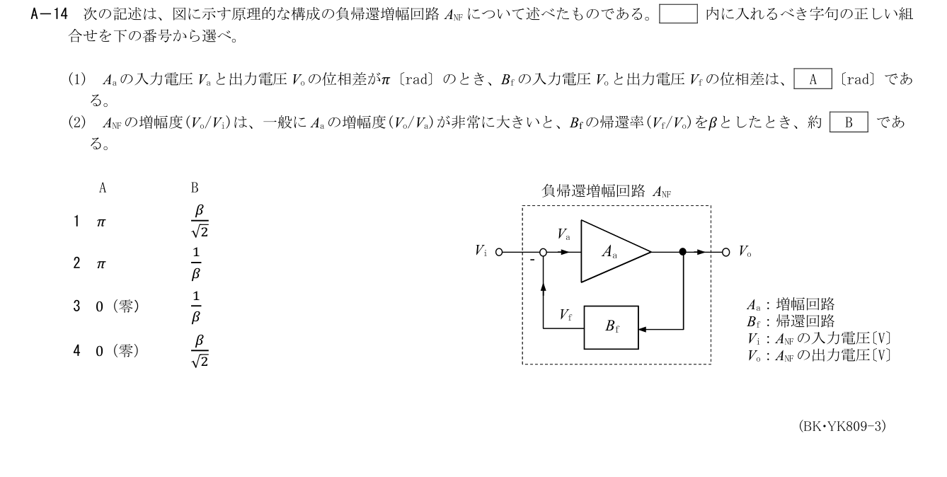 2026-09 第二級総合無線通信士 kiso A14 原問題切出し