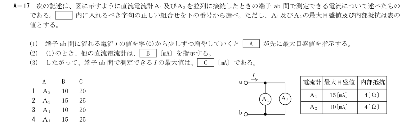 2026-09 第二級総合無線通信士 kiso A17 原問題切出し