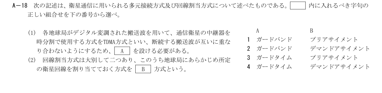 2026-09 第二級総合無線通信士 kogaku-a A18 原問題切出し