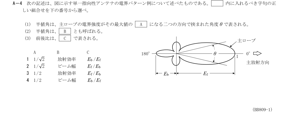 2026-09 第二級総合無線通信士 無線工学B A4 原問題画像