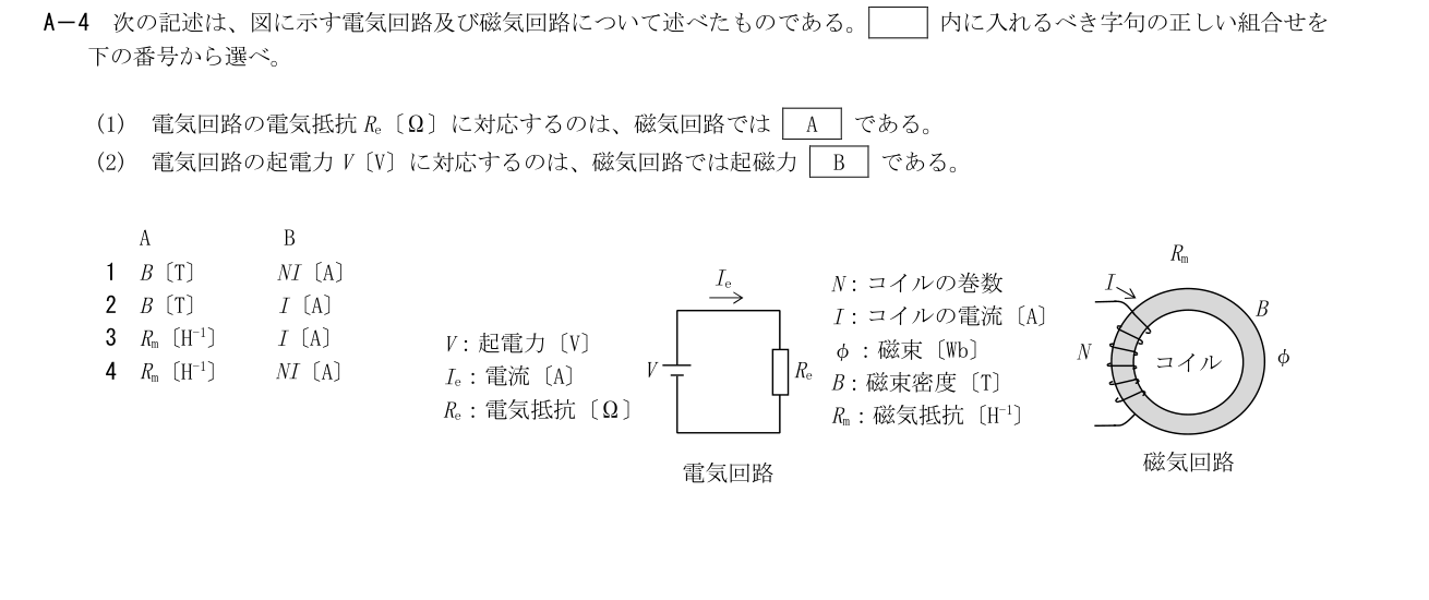 2026-03 第三級総合無線通信士 無線工学の基礎 A4 原問題画像（続き含む）