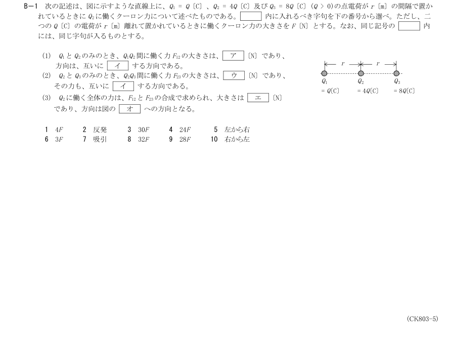 2026-03 第三級総合無線通信士 無線工学の基礎 B1 原問題・候補語群の切出し