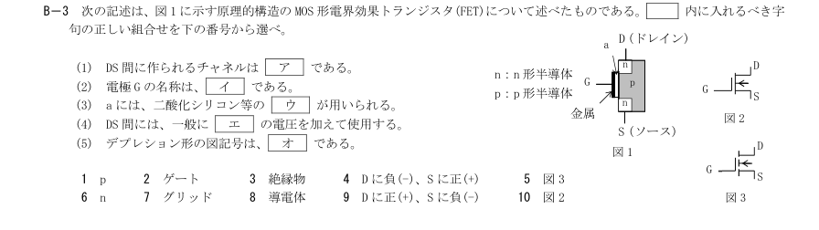 2026-09 第三級総合無線通信士 無線工学の基礎 B3 原問題・候補語群の切出し