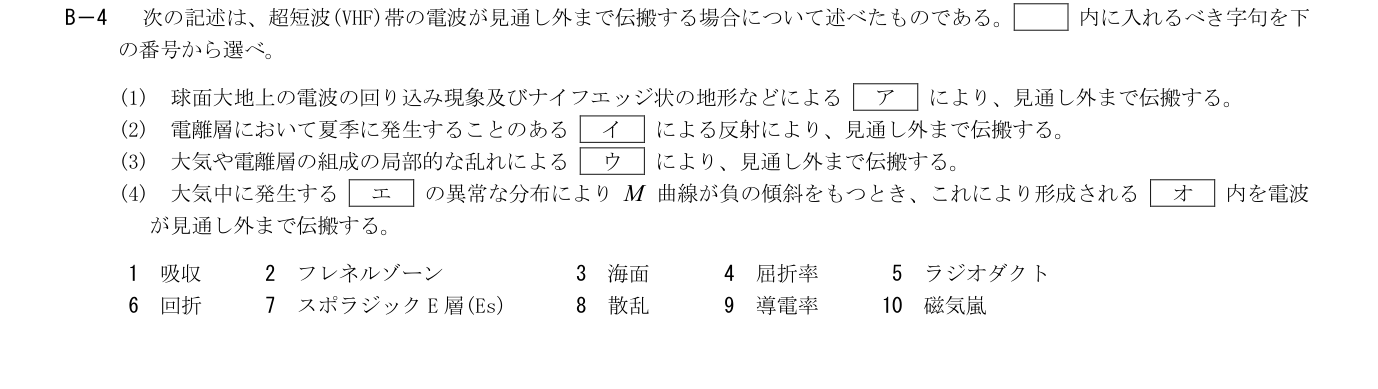 2026-03 第一級海上無線通信士 無線工学B B4 公式原問画像 1頁