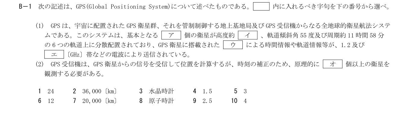 2026-09 第一級海上無線通信士 無線工学A B1 公式原問画像 1頁
