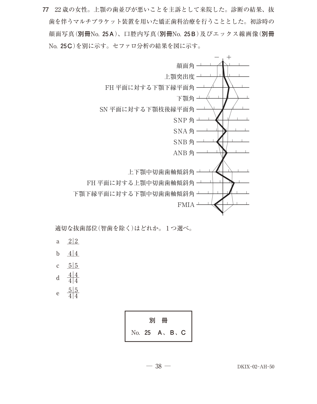 118A077 原問内の図・歯式・数式の確認用原本