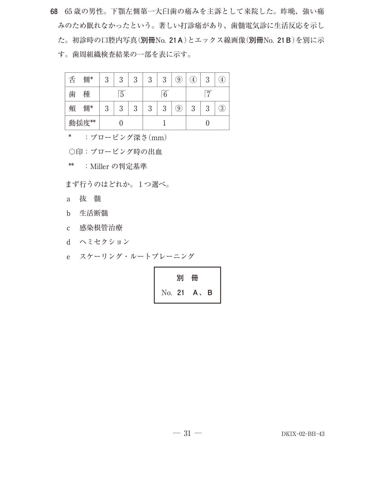 118B068 原問内の図・歯式・数式の確認用原本