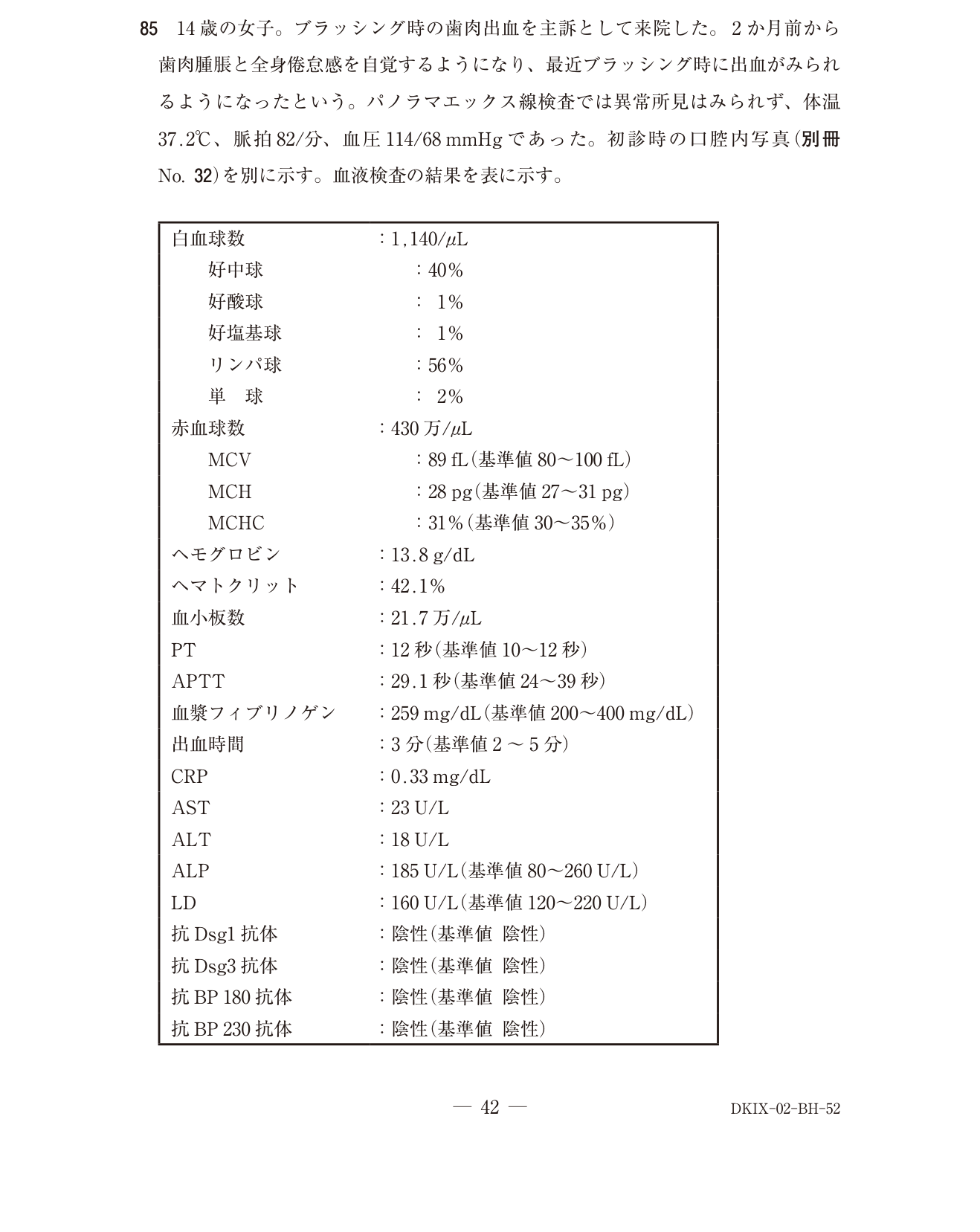 119B085 原問内の図・歯式・数式の確認用原本
